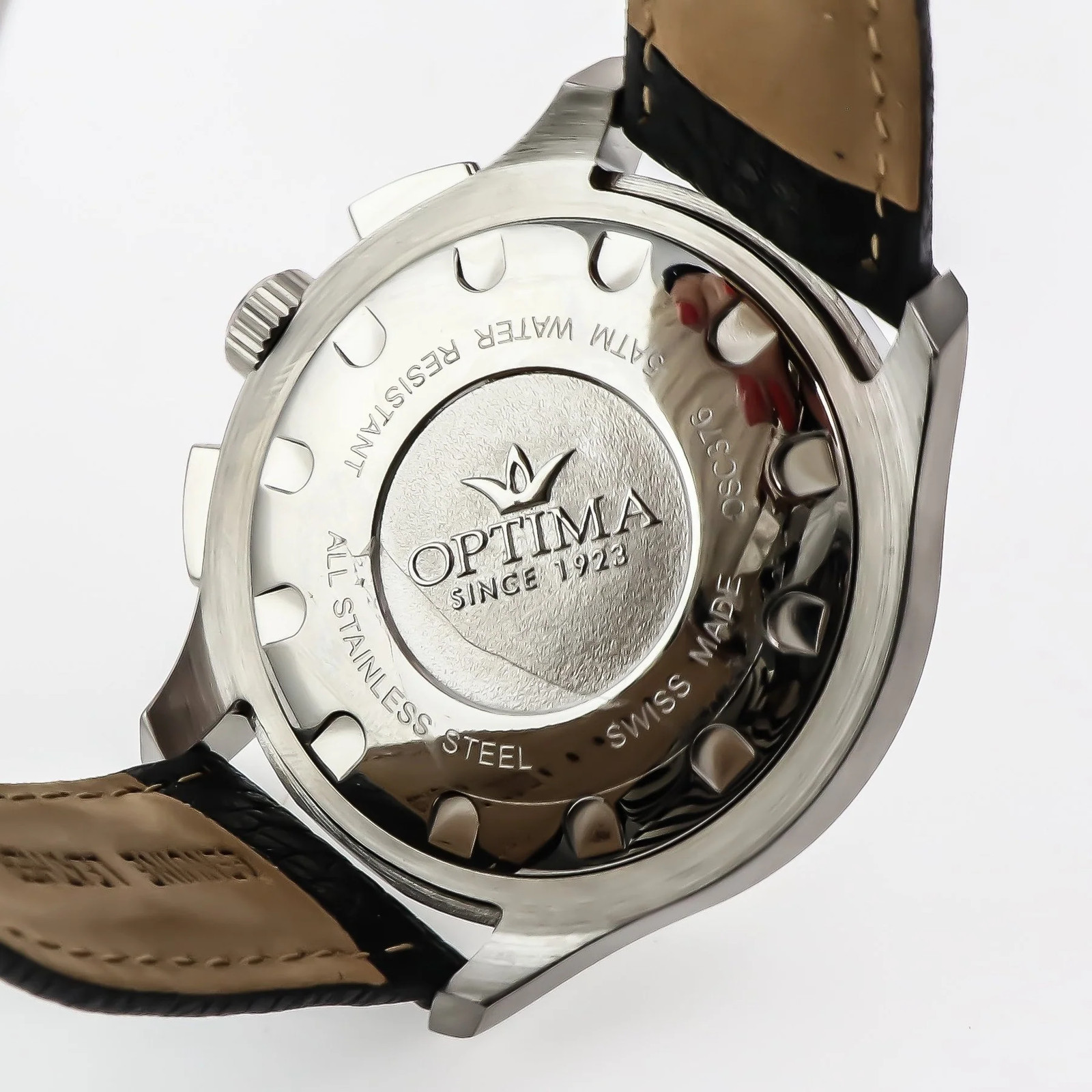Optima – Swiss Chronograph – OSC376-SL-1 Swiss Ronda Quartz 44.15mm OSC376 50 m