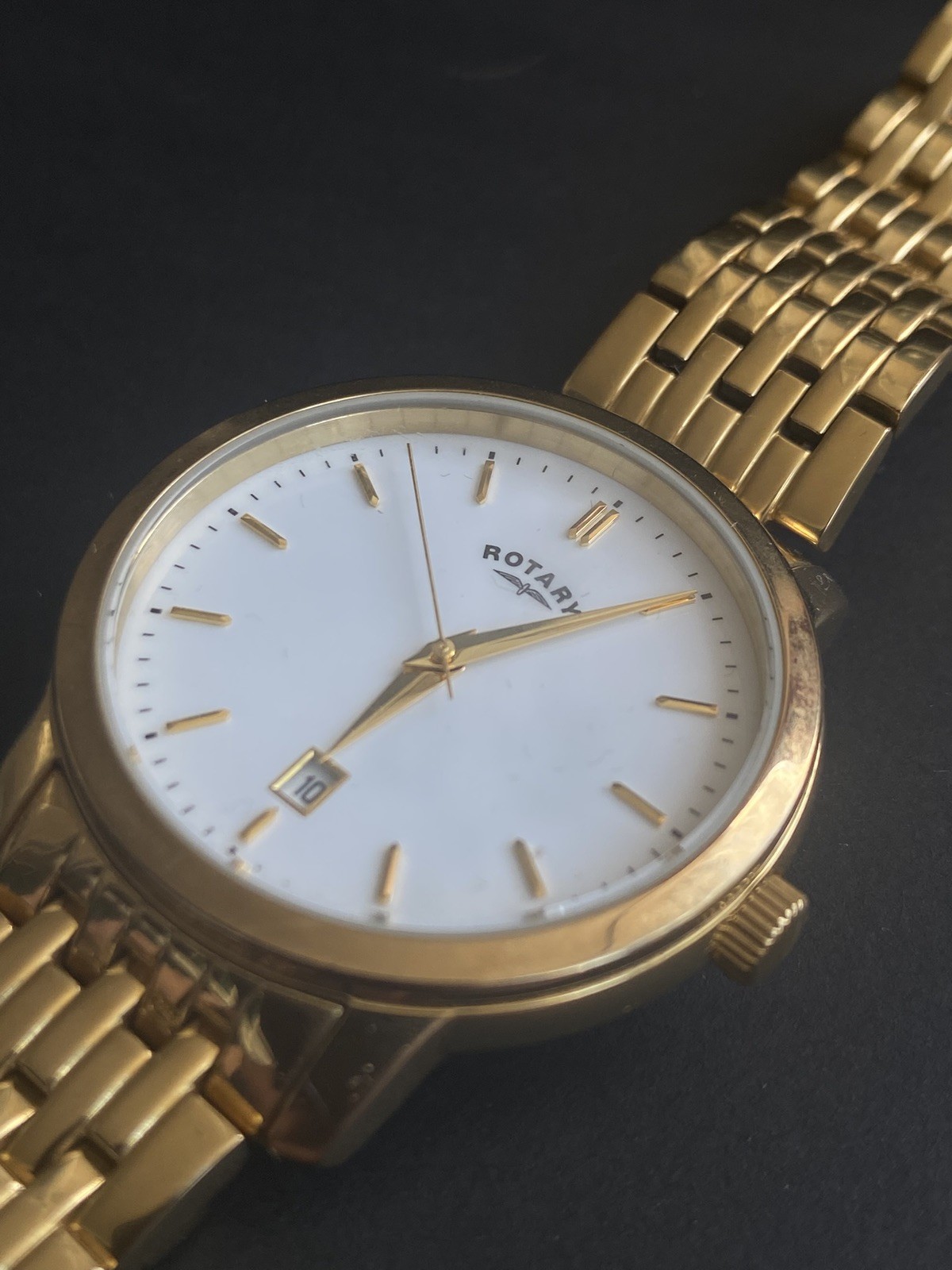 Rotary Men’s Gold-Plated Quartz Dress Watch GB02462/01