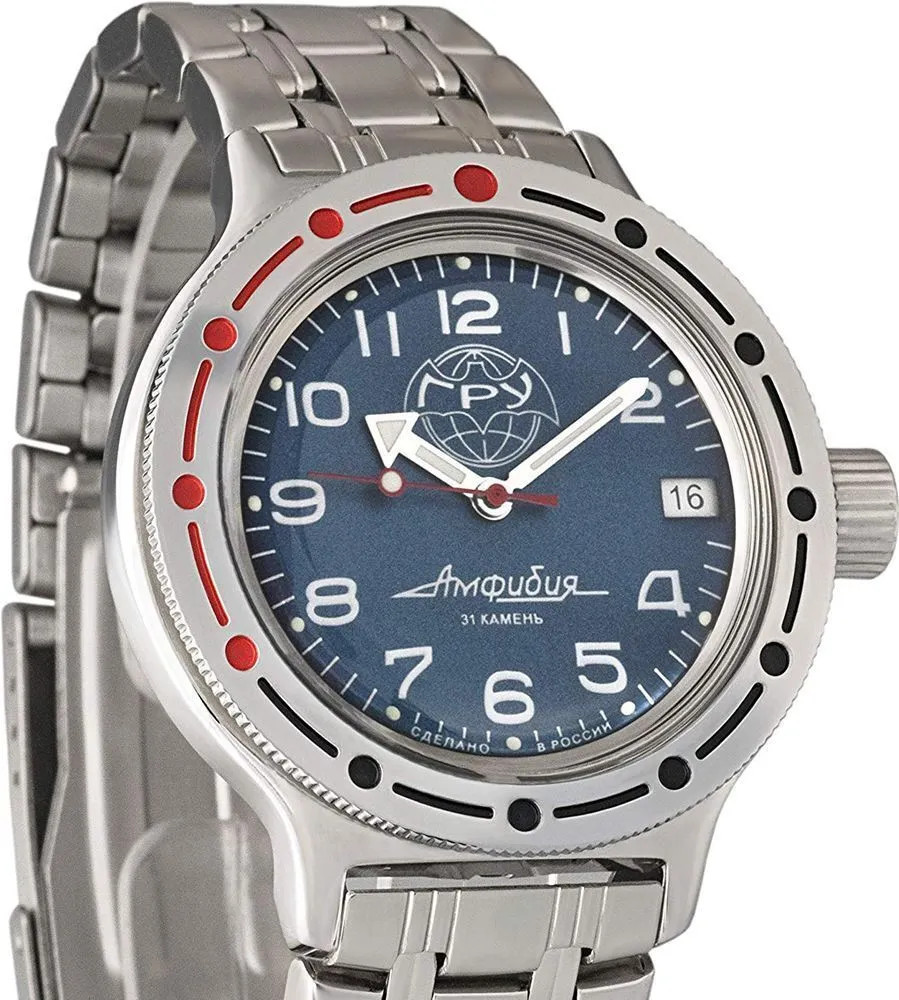Vostok Amphibia 420866 Watch GRU Diver Mechanical Automatic USA Seller