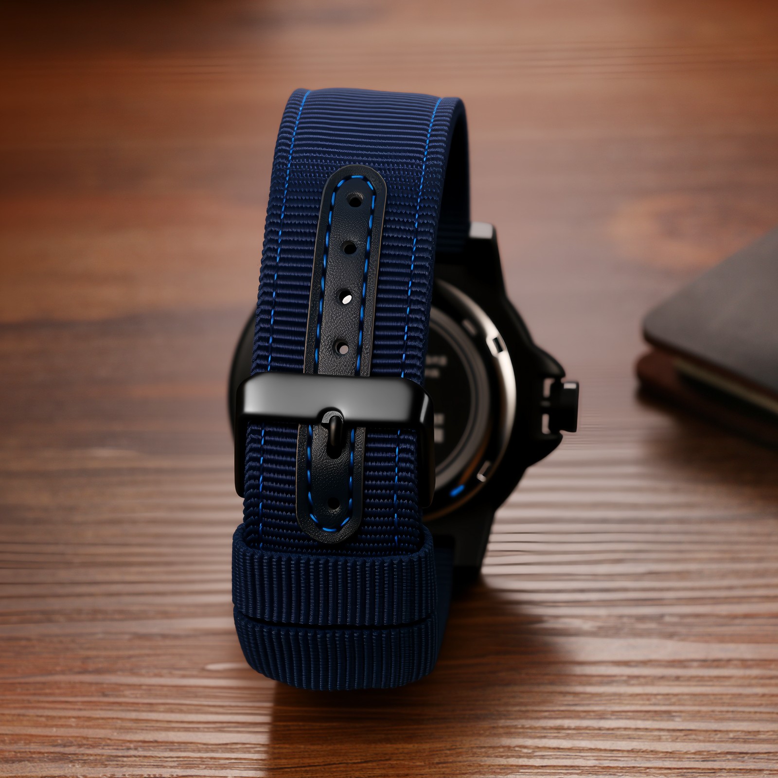 24-Hours Scale Men Military Tactical Nylon Band Sport Wrist Watch Luminous 3ATM