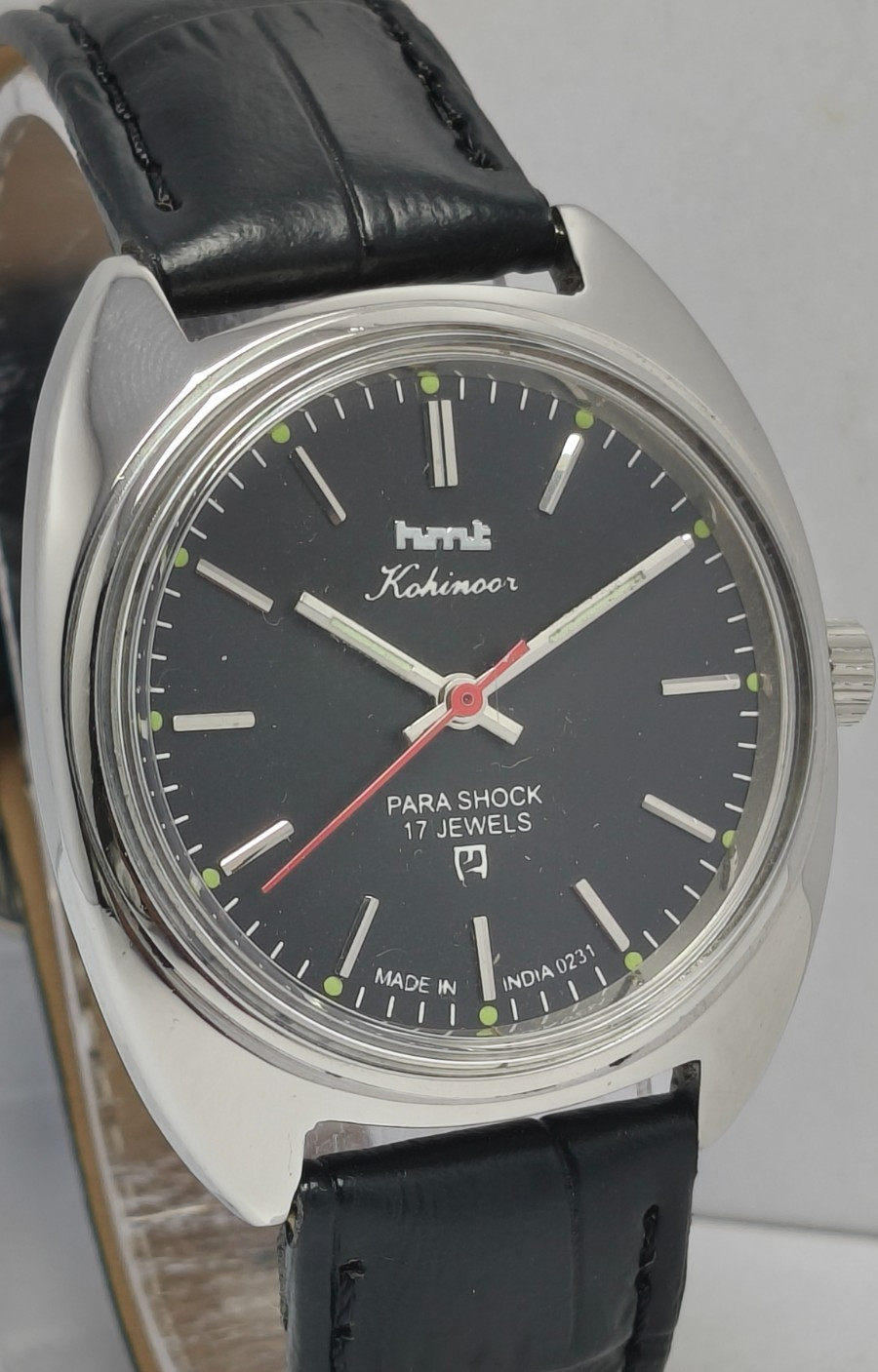 HMT Kohinooor 17J Hand Winding Wrist Watch For Men’s In Working Condition