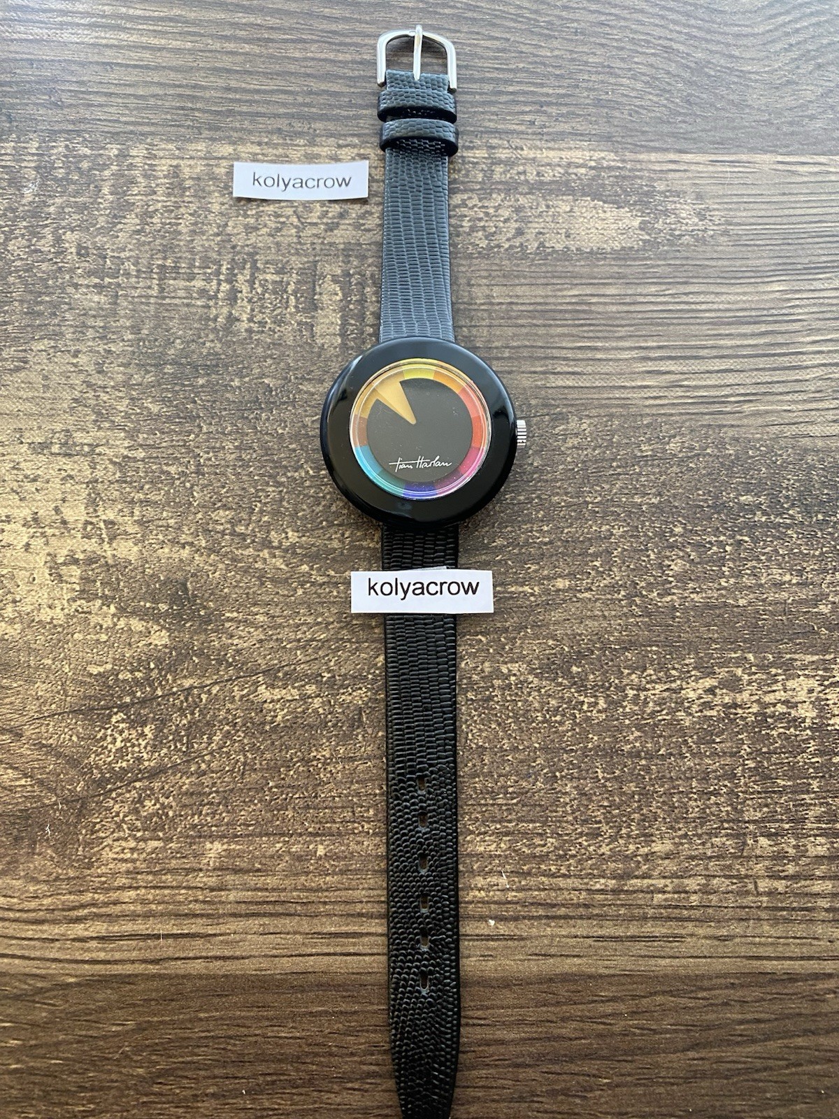 CHROMACHRON MYSTERY DIAL WATCH 🌈 COOL UNIQUE FUTURISTIC SPACE AGE CRAZY HOUR
