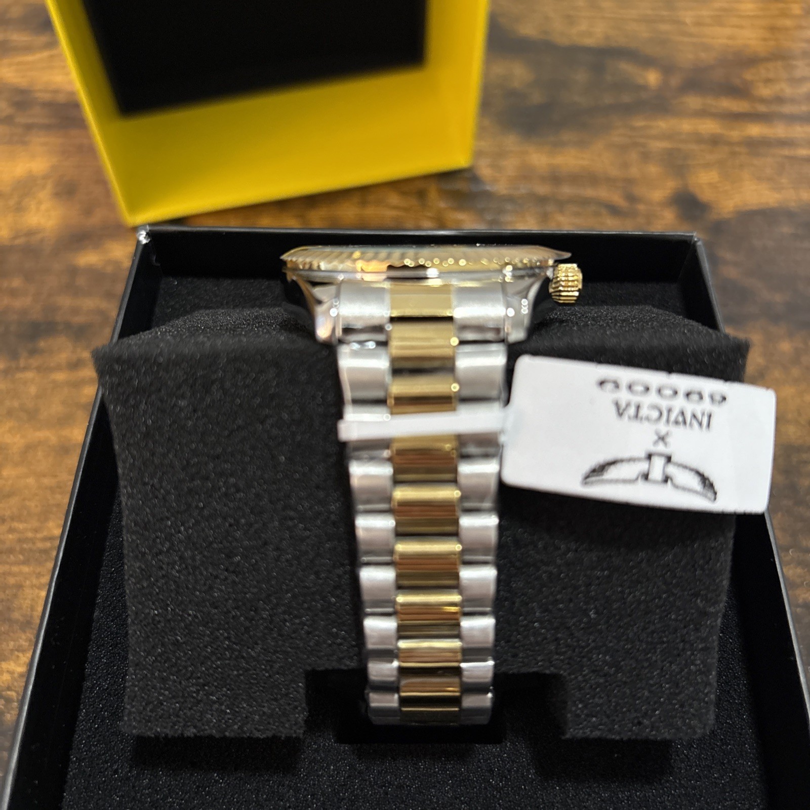 Invicta Men’s Watch Specialty I by Invicta Gold Tone Dial Two Tone Case 69009