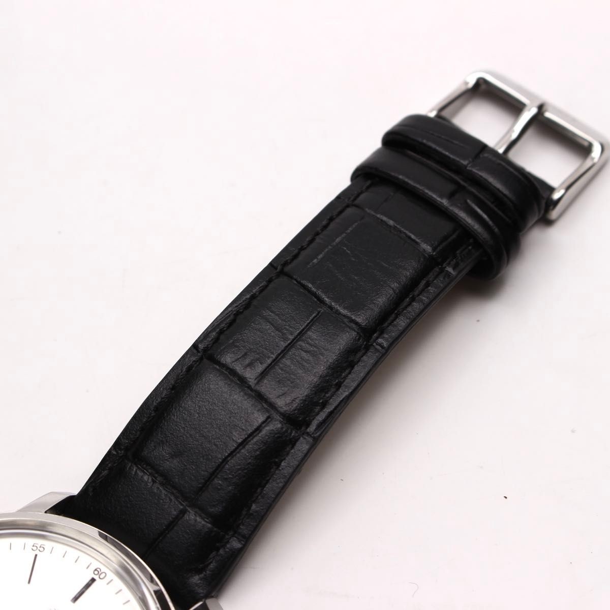 ORIENT VR32-UAA0 Chronograph Quartz White Dial Japan Men’s Watch Leather
