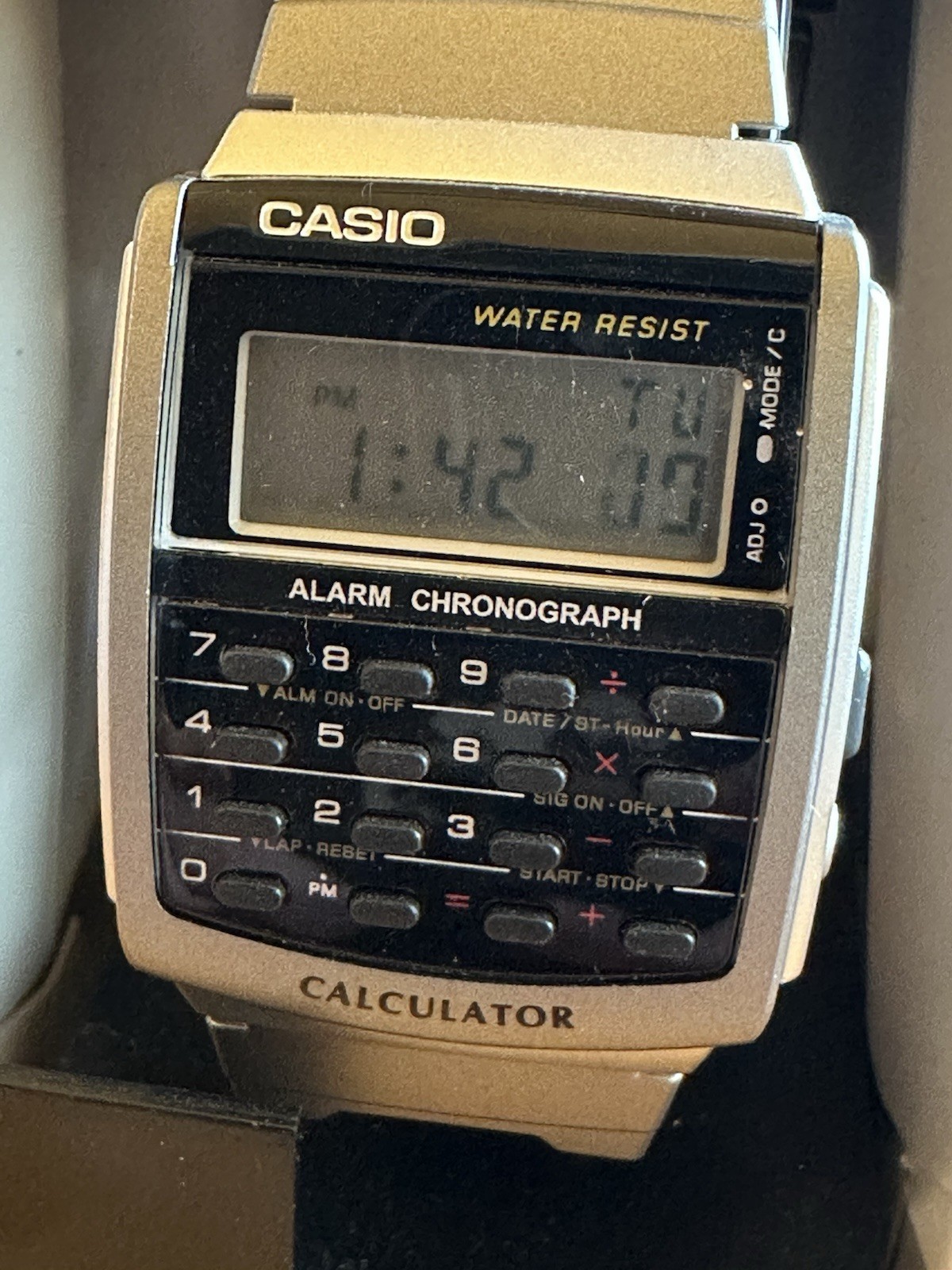 Casio Men’s Data Bank CA56-1 Calculator Black Band