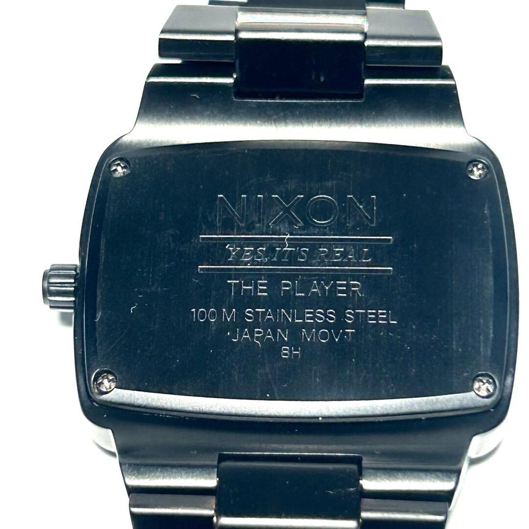 NIXON Authentic The Player Black Quartz Analog Stainless Steel Wristwatch 100M