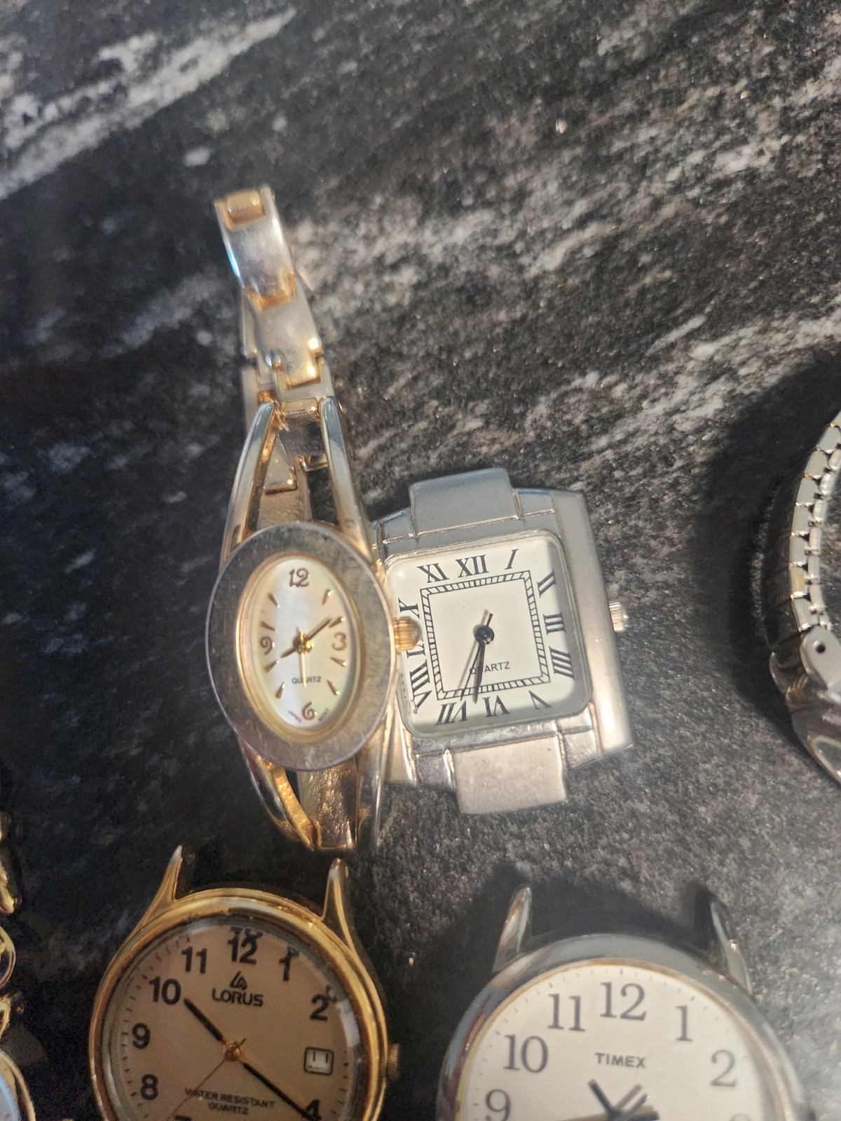Womans And Mens Quartz Watch Lot, Timex, Lorus, Christian Benet