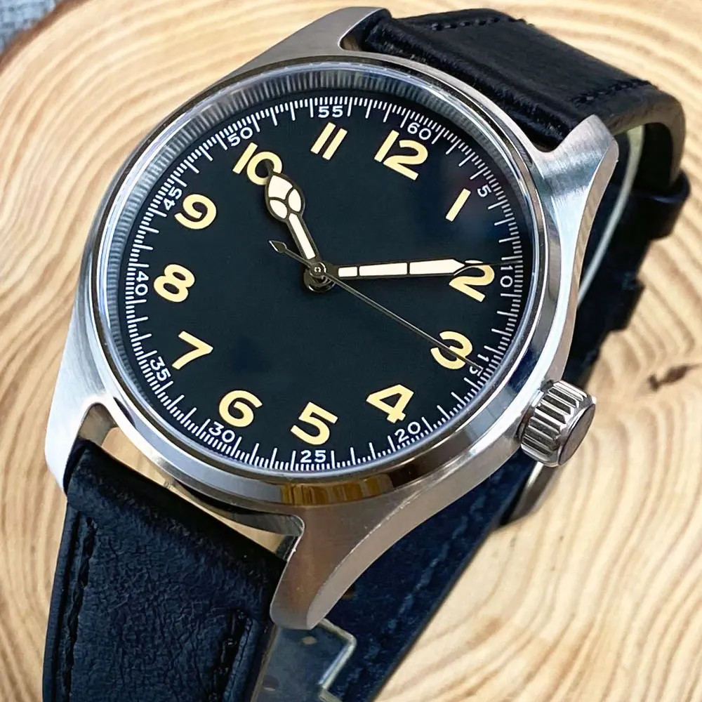 Tandorio New 39mm Sapphire Glass 20ATM Black NH35A Diver Automatic Men Watches