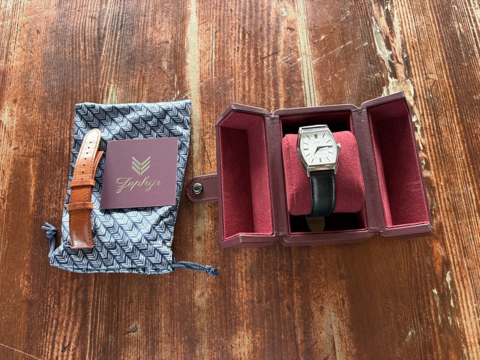 Full Set — Lorier Zephyr Automatic Tonneau Watch — Discontinued