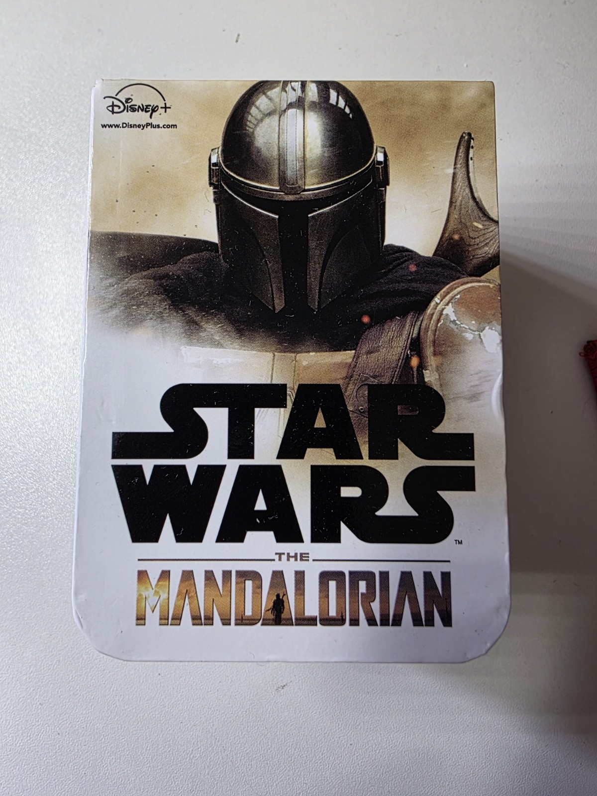 Disney Star Wars Mandalorian Men’s Quartz Watch Black 44mm Leather w/Box
