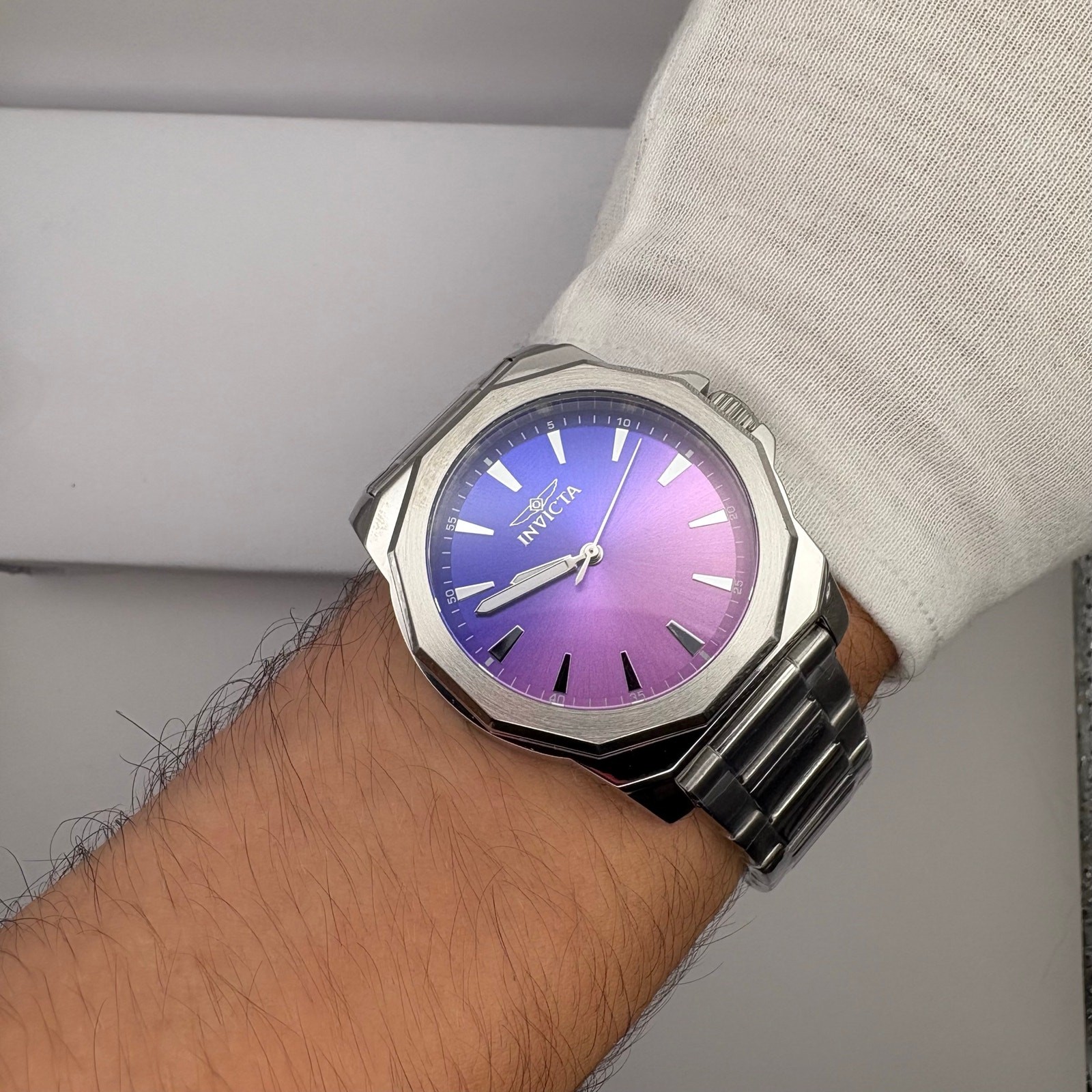 Invicta Speedway Dominus 50981 Men’s 42mm Purple Dial Stainless Steel Watch