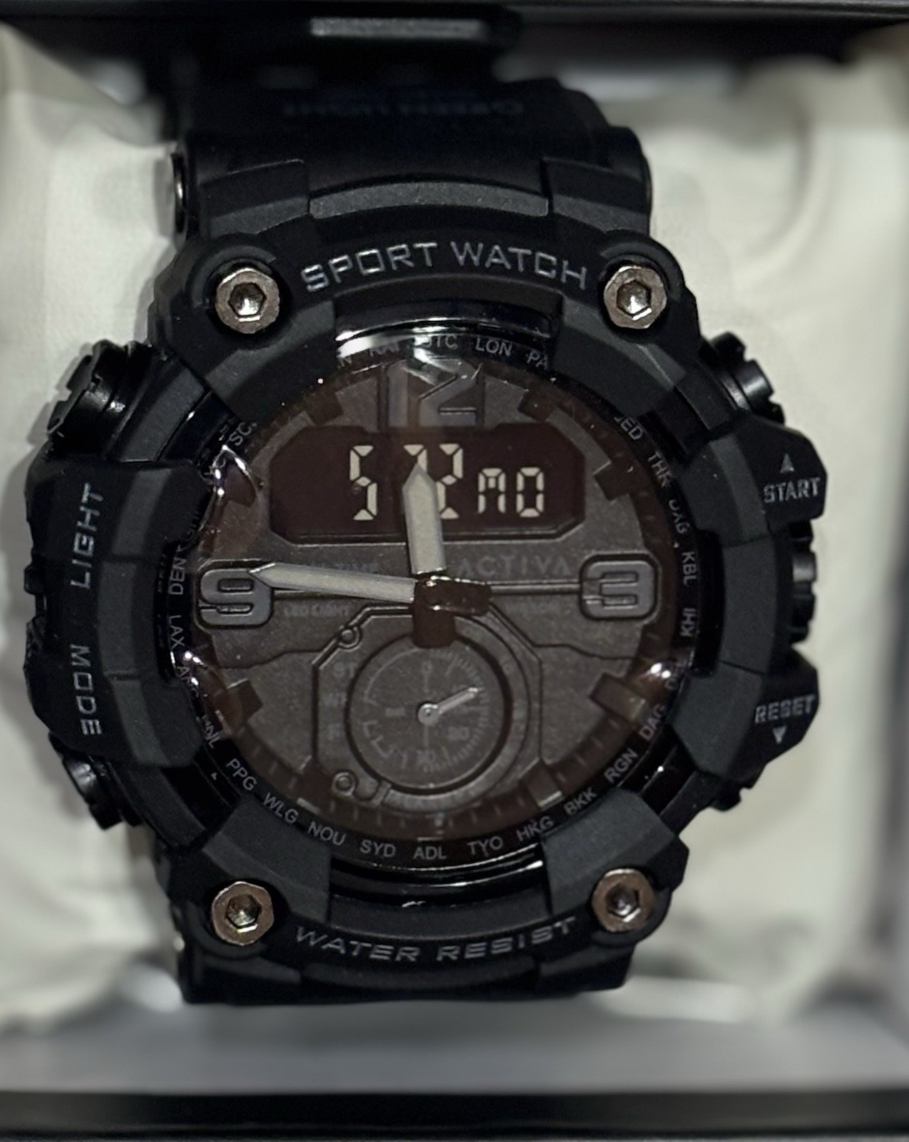 ACTIVA Wristwatch, Vextron X by Invicta, 52mm. Law Enforc. Active Outdoors. NEW