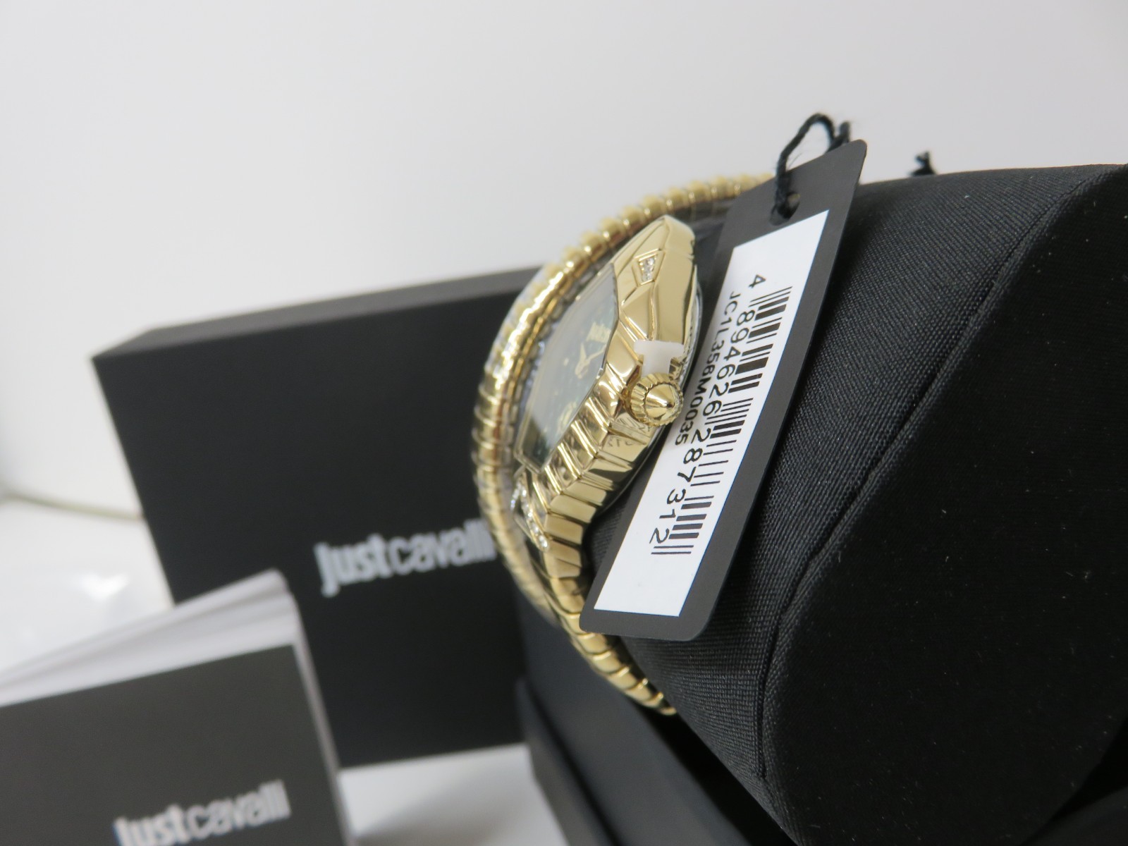 Just Cavalli Women’s JC1L356M0035 Signature Snake Amalfi Gold Quartz Watch