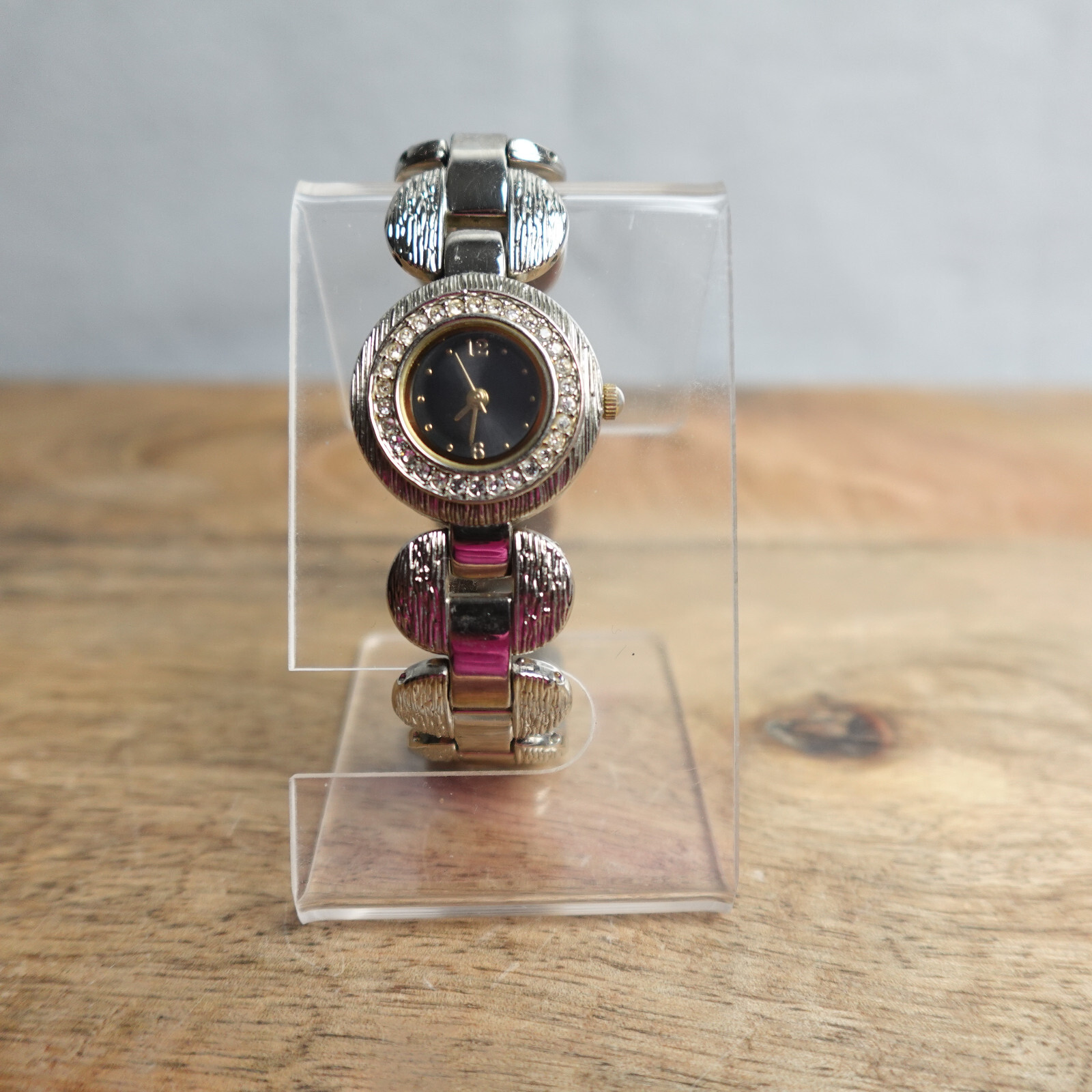Allude Watch Women 22mm Silver Tone Crystal Rhinestones