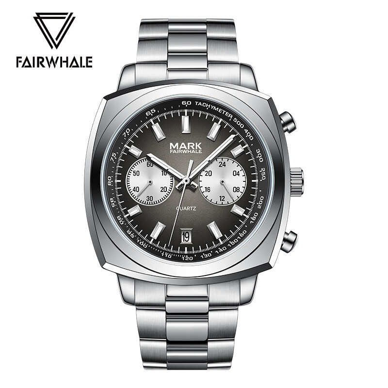 MARK FAIRWHALE Men’s Multifunction Calendar Luminous Waterproof Quartz Watch