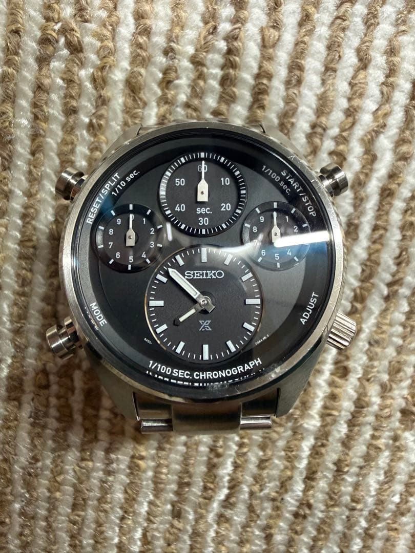 SEIKO Prospex Speedtimer SBER003 Solar Chronograph Black Dial Stainless Steel