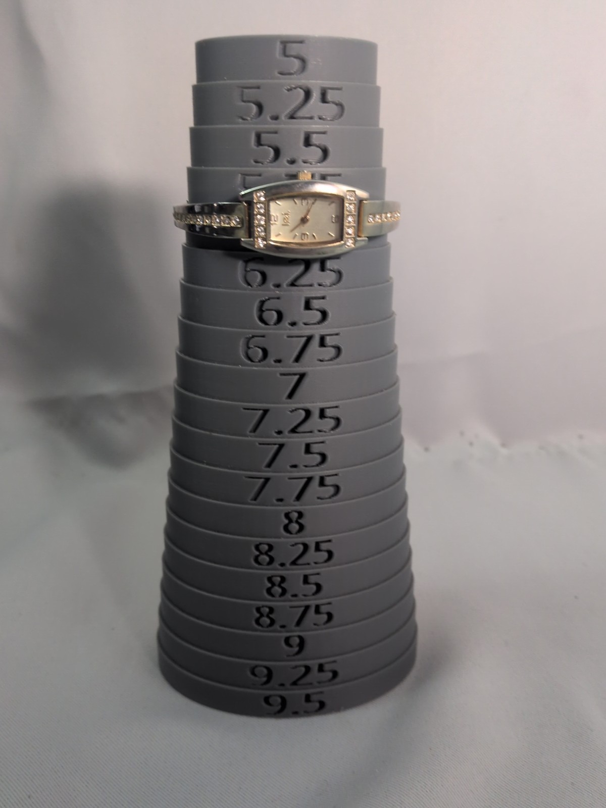 Vintage LEI Women’s Square Gold Silver Watch w/ Rhinestones, Jewelry Clasp