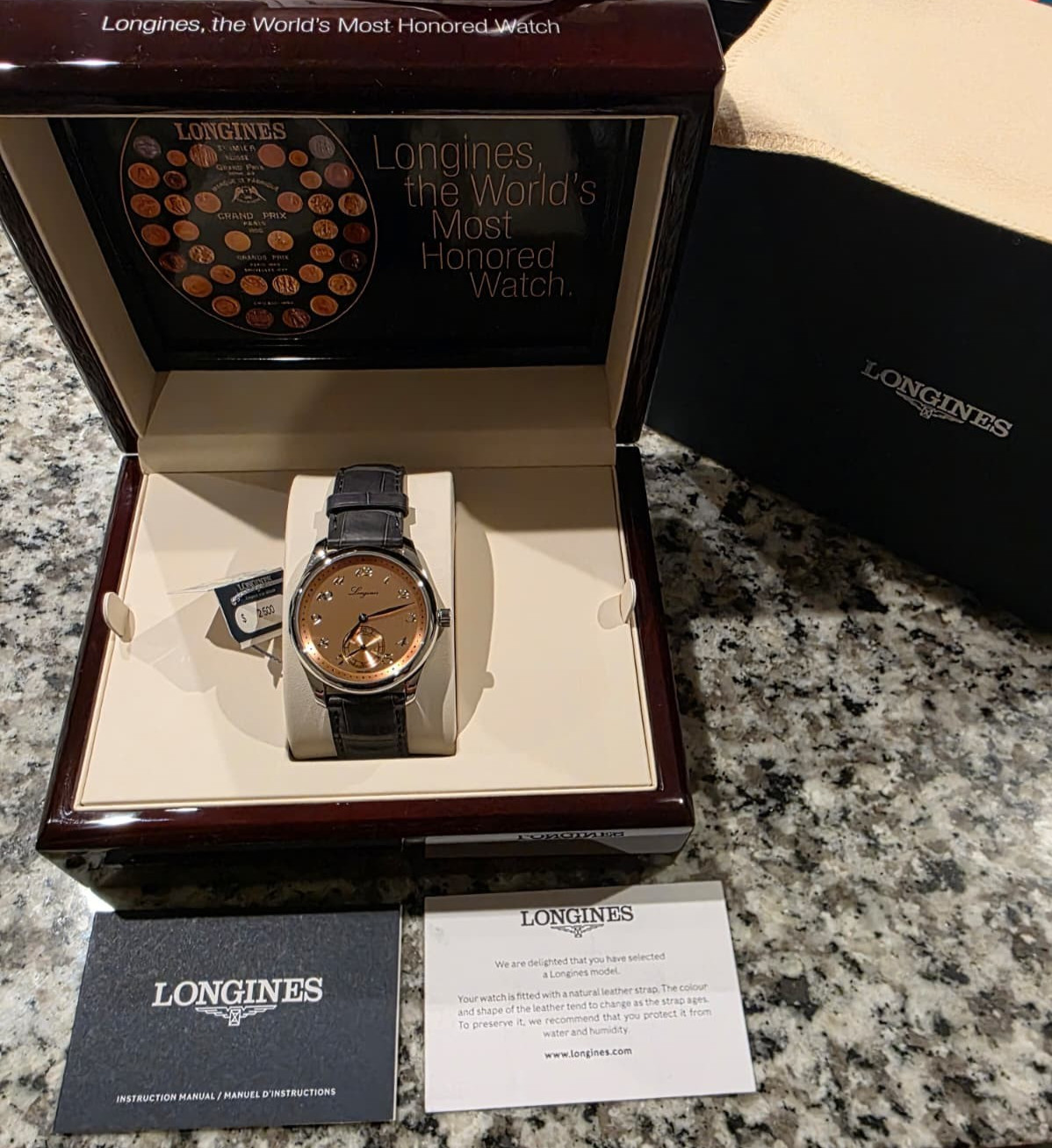 Longines Master Collection 38.5mm Men’s Watch L2.843.4.93.2 Salmon Dial