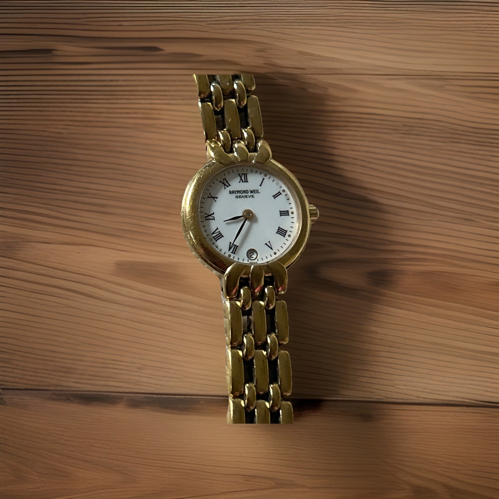 Raymond Weil Genève Women’s Vintage Quartz Dress Watch Gold Tone 9986 Needs Batt