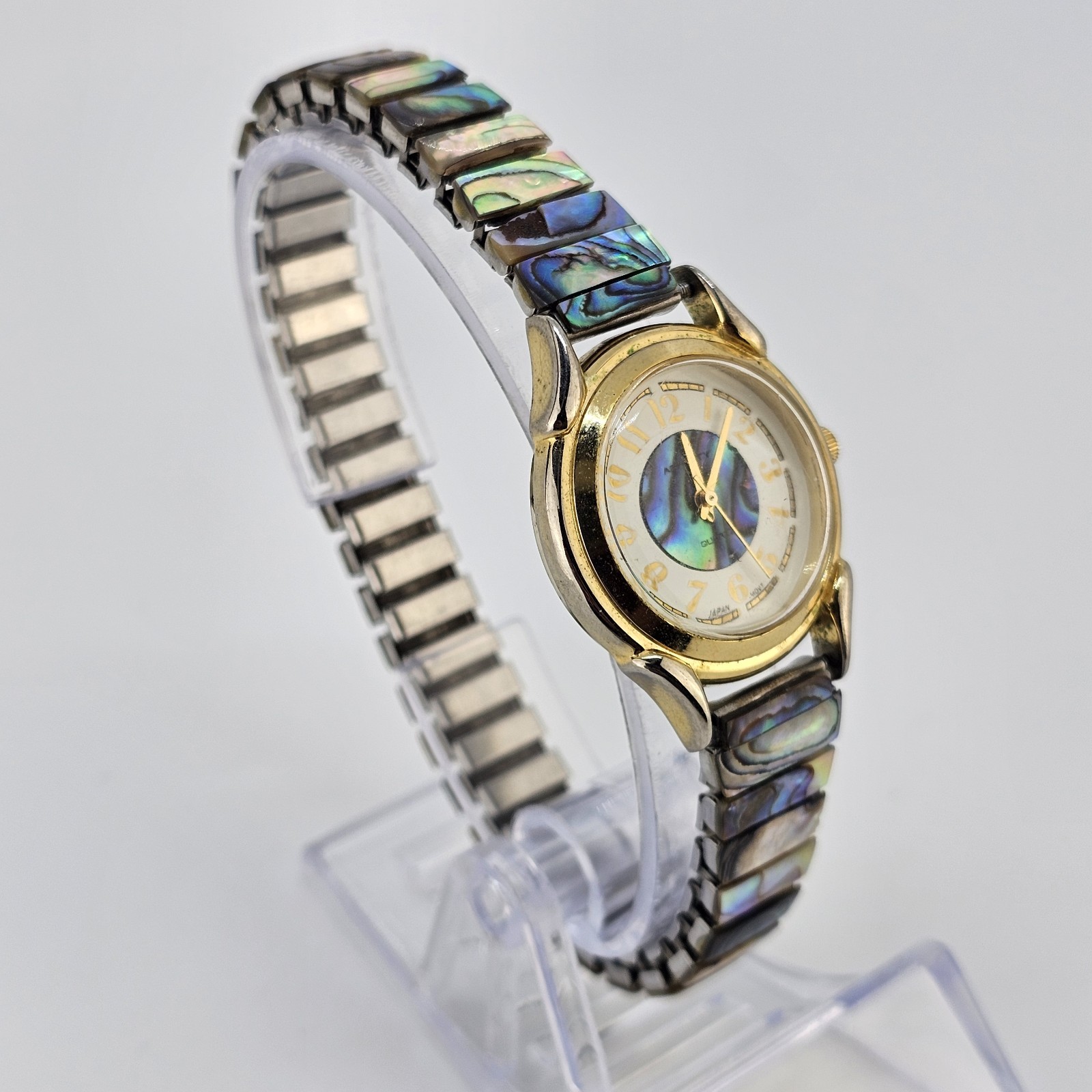 28MM Women’s Watch Multicolor Multicolor Expandable Band 6″ NEW Battery