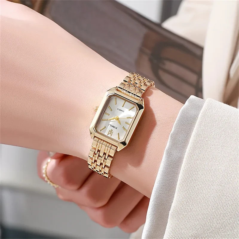 Luxury Round Single Folding Buckle Quartz Watch Women’s Watches