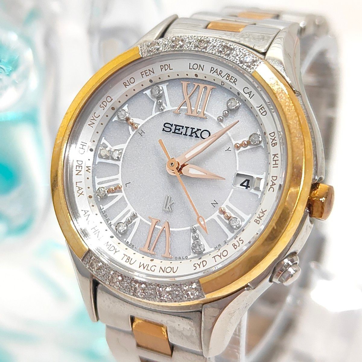 Ladies Wristwatch SEIKO LUKIA 20P Diamonds Limited Edition Seiko LUKIA Radio Sol