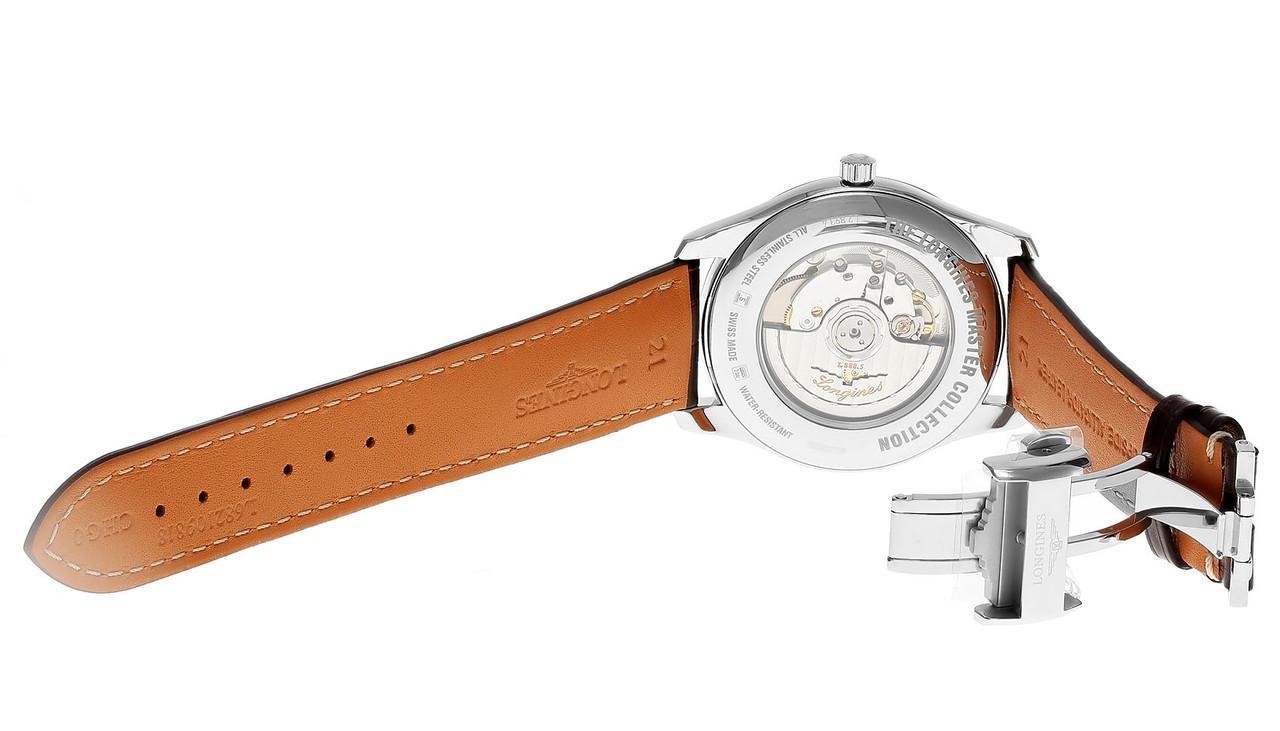 Longines Master Collection 42mm Silver Dial Leather Men’s Watch L2.893.4.77.3
