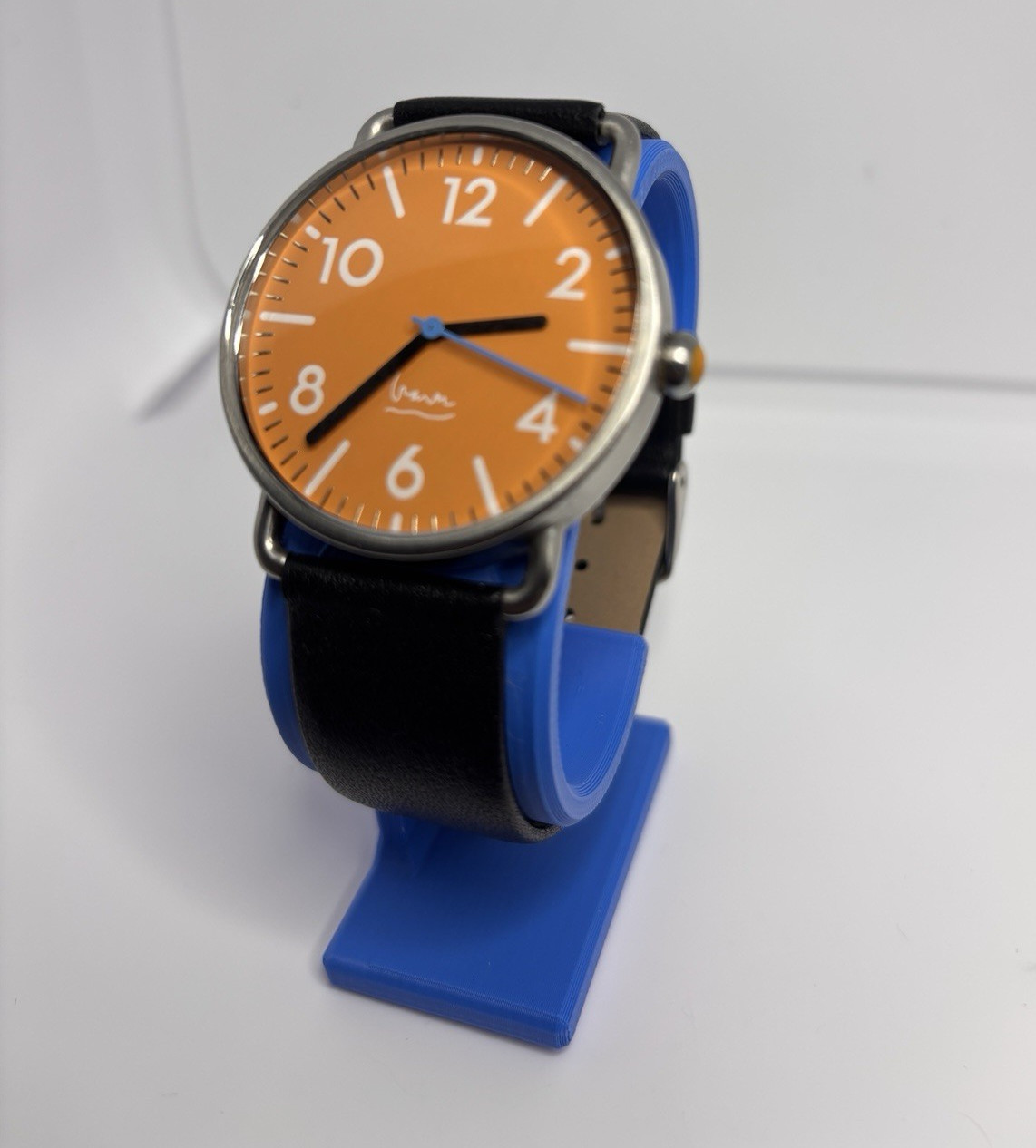 Michael Graves Projects Witherspoon Watch Orange Dial Quartz-New Battery & Band!