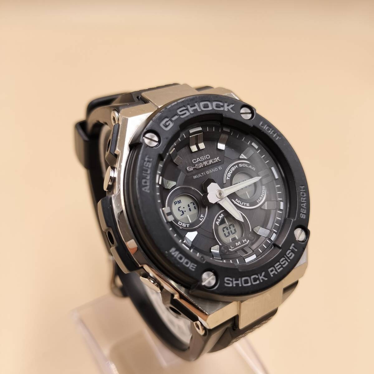 CASIO G SHOCK G STEEL GST W300 1AJF Radio Solar Multi Band 6 Men’s Watch Black R