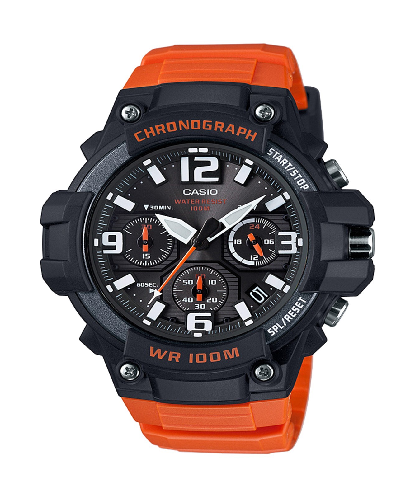 Casio Men’s Quartz Chronograph Date Indicator 49mm Sports Watch MCW100H-4AV