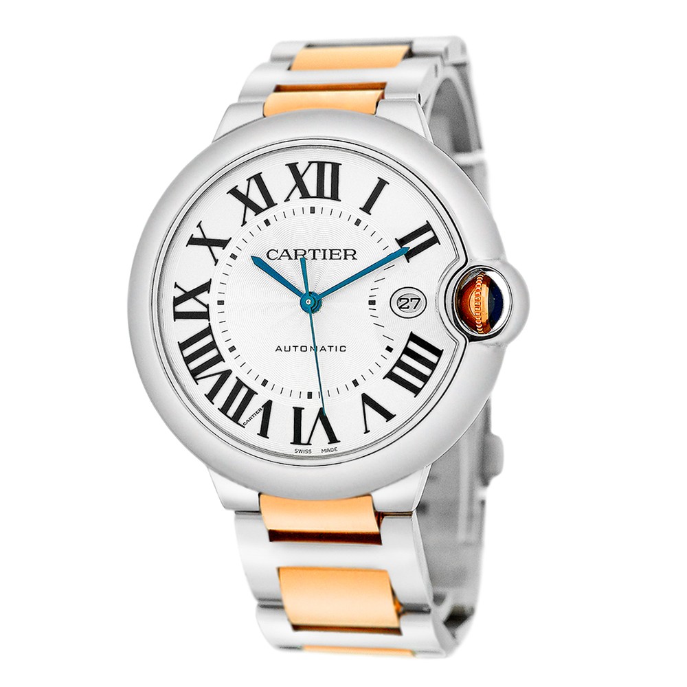 CARTIER Steel & 18K Yellow Gold 42mm Ballon Bleu de Cartier W69009Z3-3001 Box