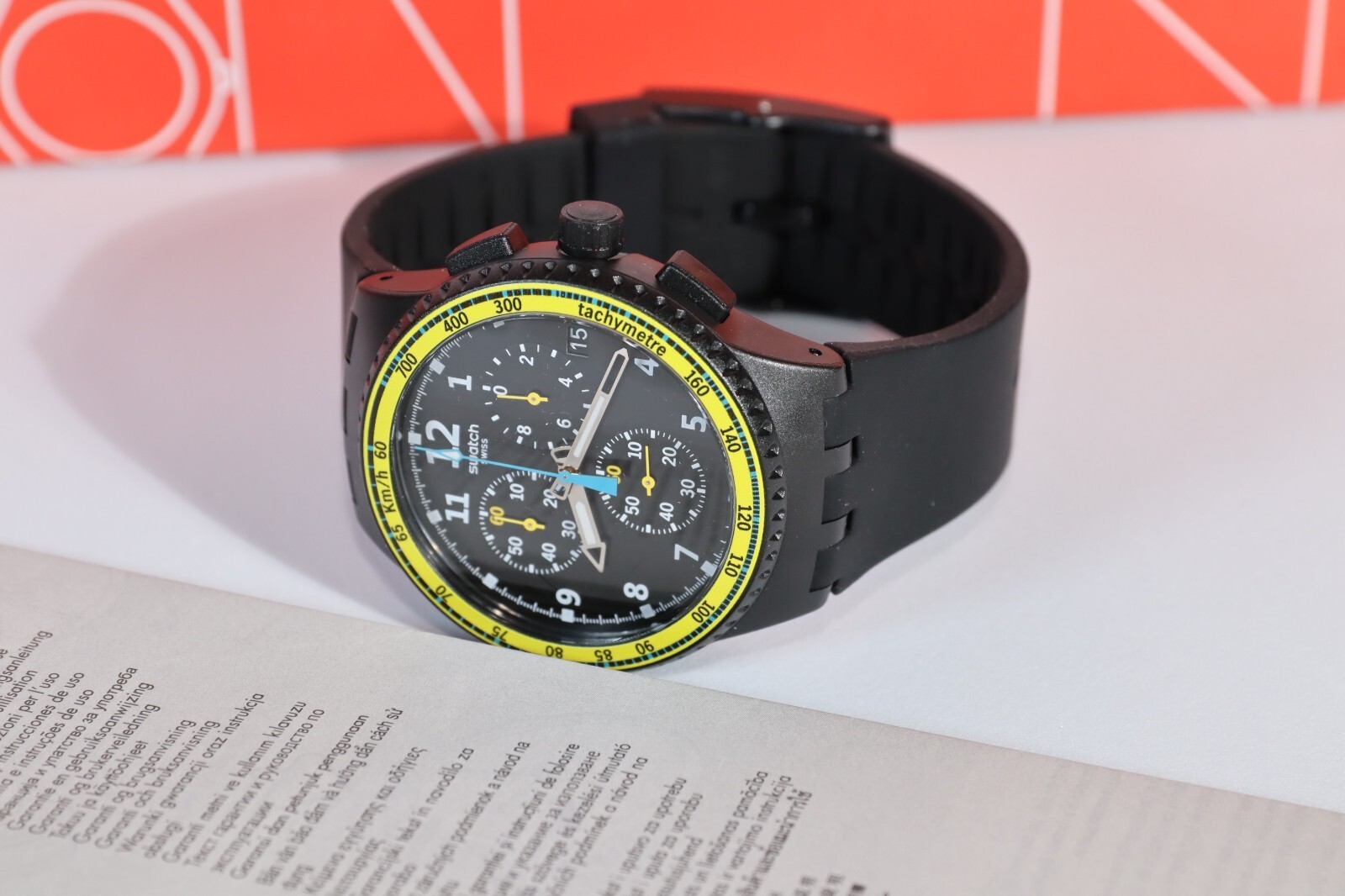 Swatch Limited Edition Swiss Made Sifnos Men’s Chronograph Watch SUSB404