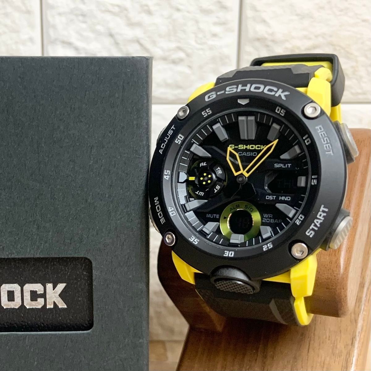 CASIO G SHOCK GA 2000 Analog Digital Ana Digi Men’s Wristwatch Yellow Super Illu