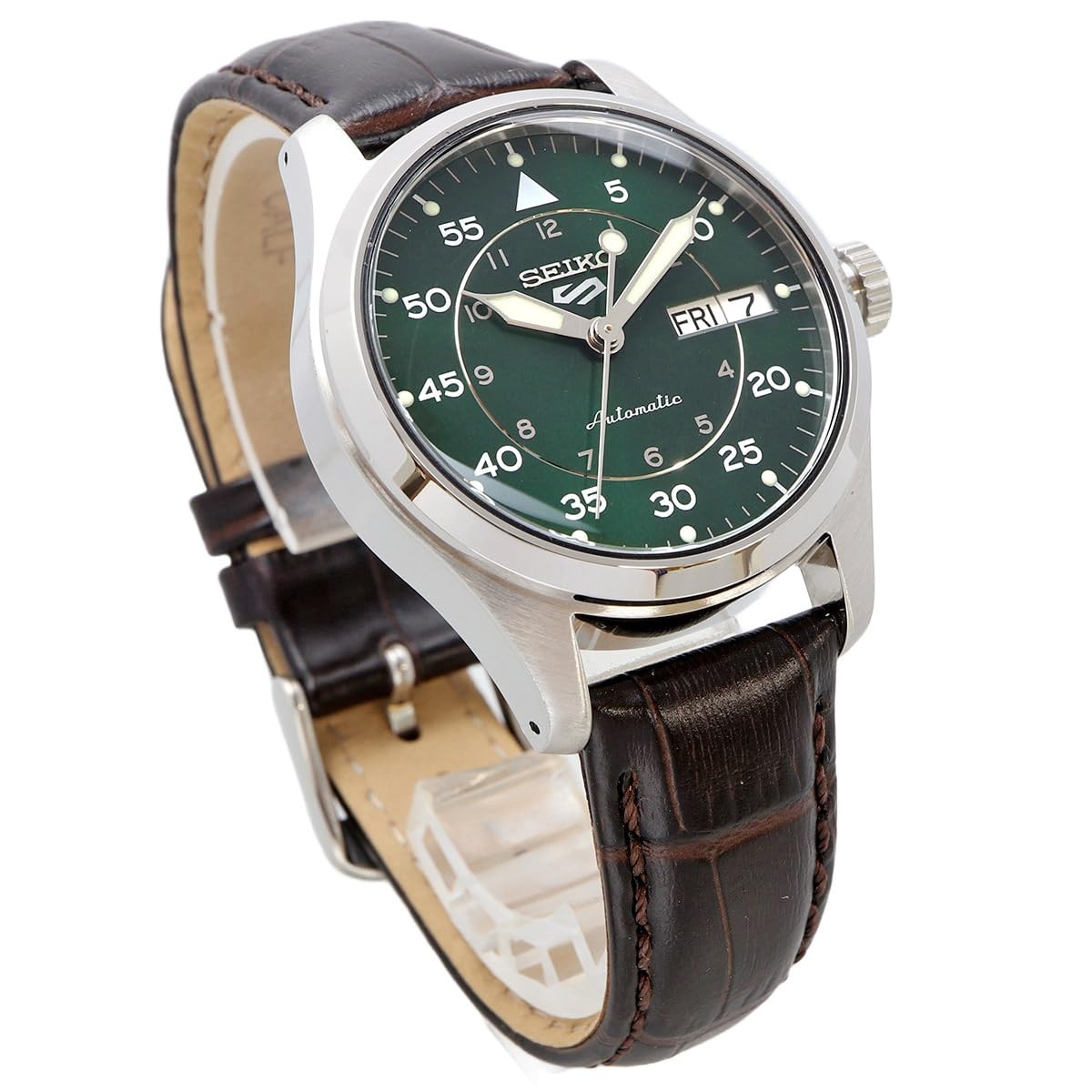 Seiko Men’s 5 Sports Automatic Green Dial Watch – SRPJ89K1 NEW