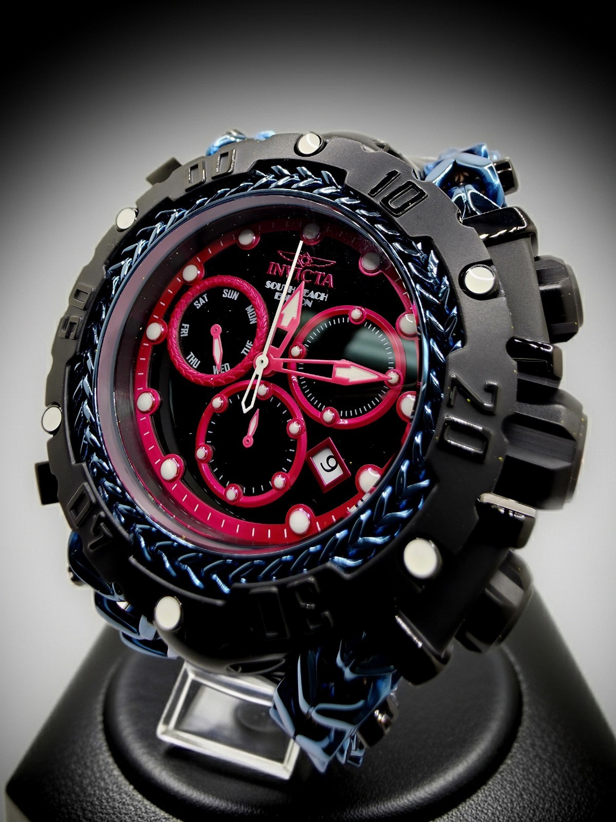 🔥🔥🔥INVICTA GLADIATOR SOUTH BEACH SWISS RONDAZ60 CALIBER 58.3MM ICE BLUE🔥🔥🔥
