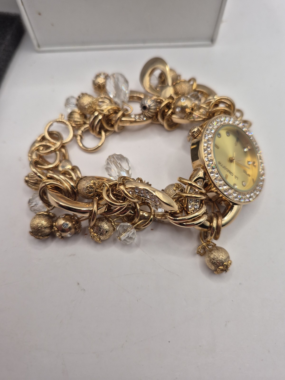 Liz Claiborne Rhinestone Watch Women 30 Meters/100 Feet Water Resistant