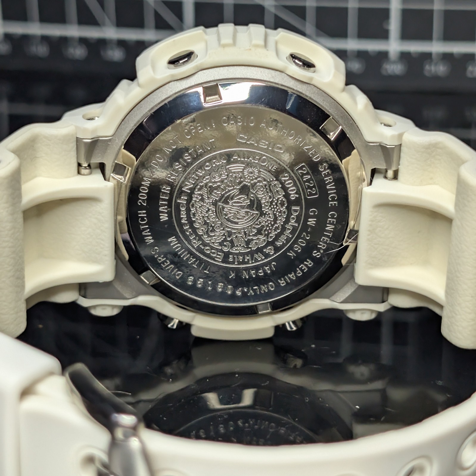 Casio G-Shock ICERC GW-200 Solar Titanium Screwback White Frogman GW-206K-7