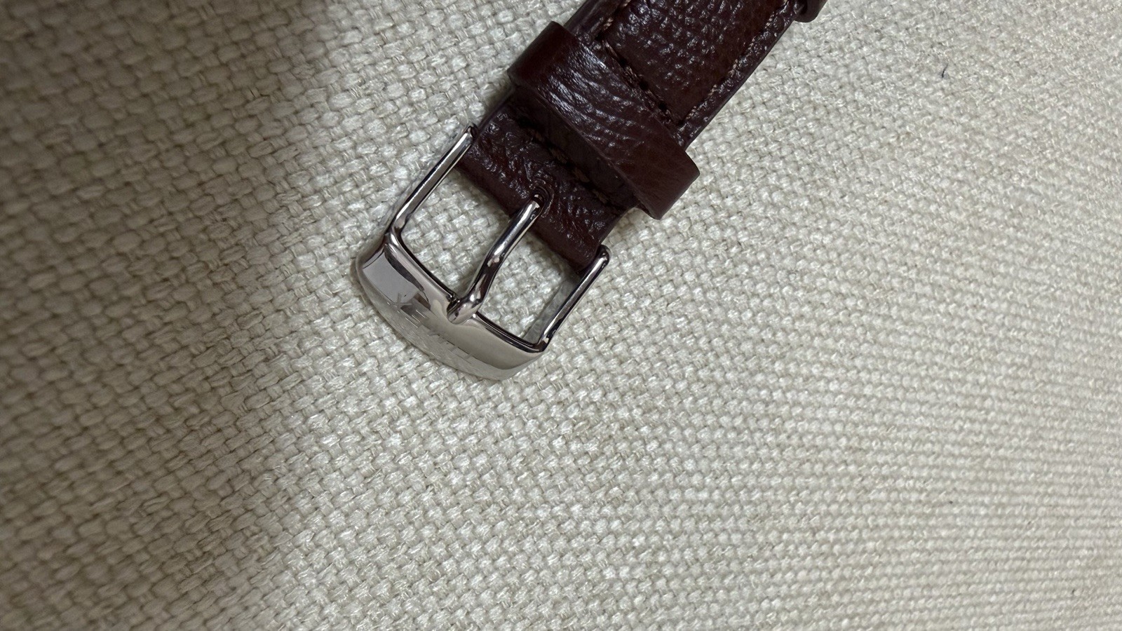 Noah x Timex Moon Phase Watch Silver Brown Leather Quartz