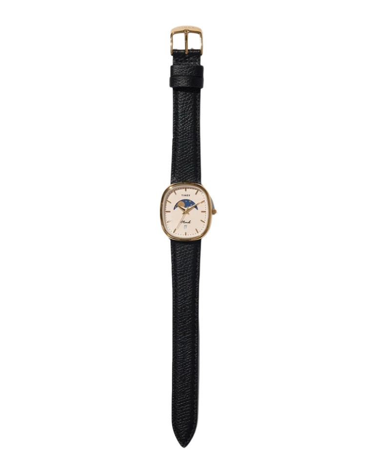 Timex x Noah Oval Moon Phase Watch Black Gold Limited Edition New