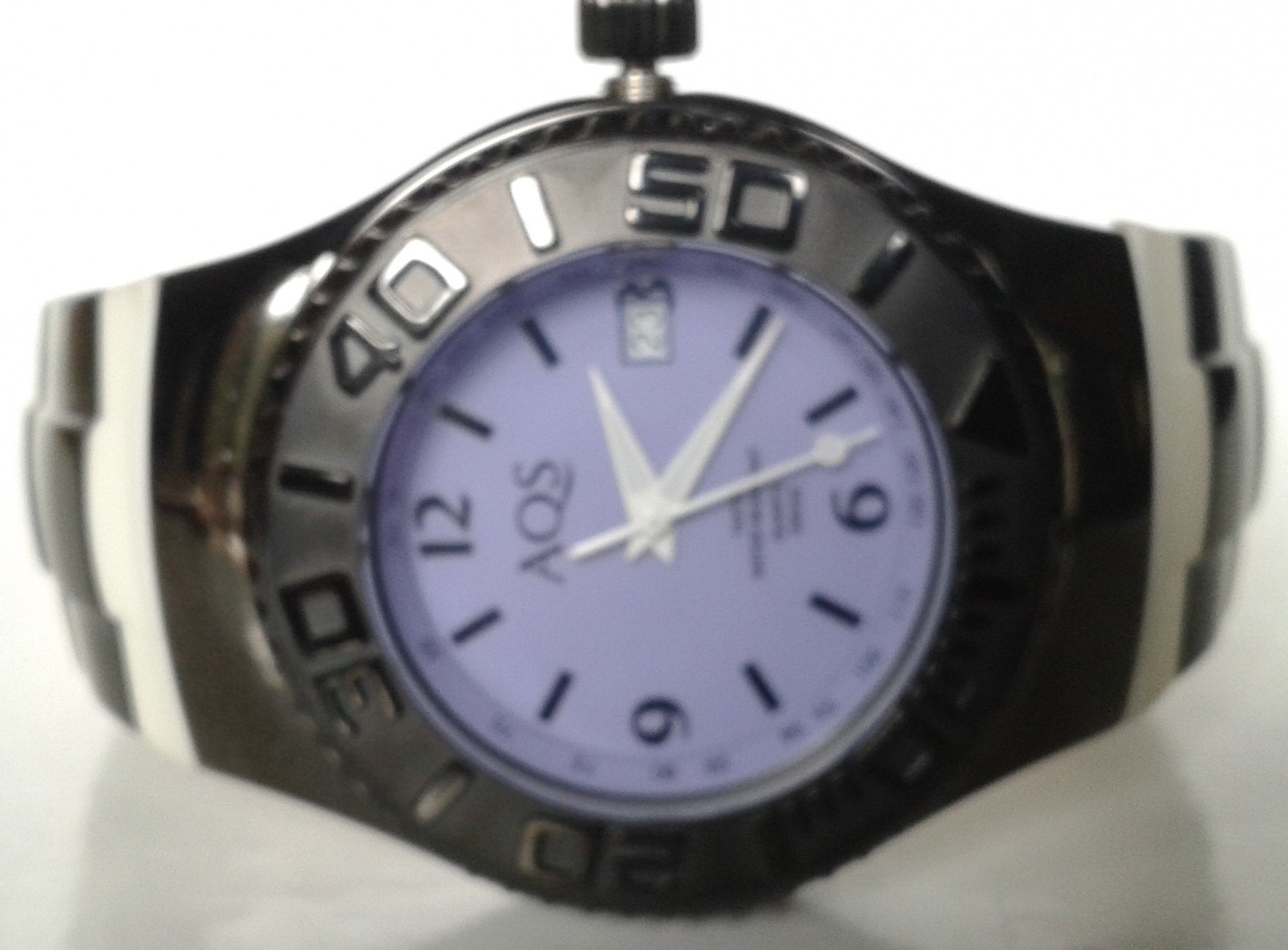AQUASWISS STAINLESS STEEL RUBBER QUARTZ SPORT WATCH 9629m NEW