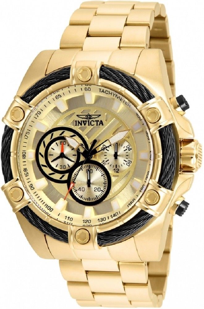 Invicta 25515 Men’s Bolt Quartz Chronograph 52MM Stainless Steel Watch