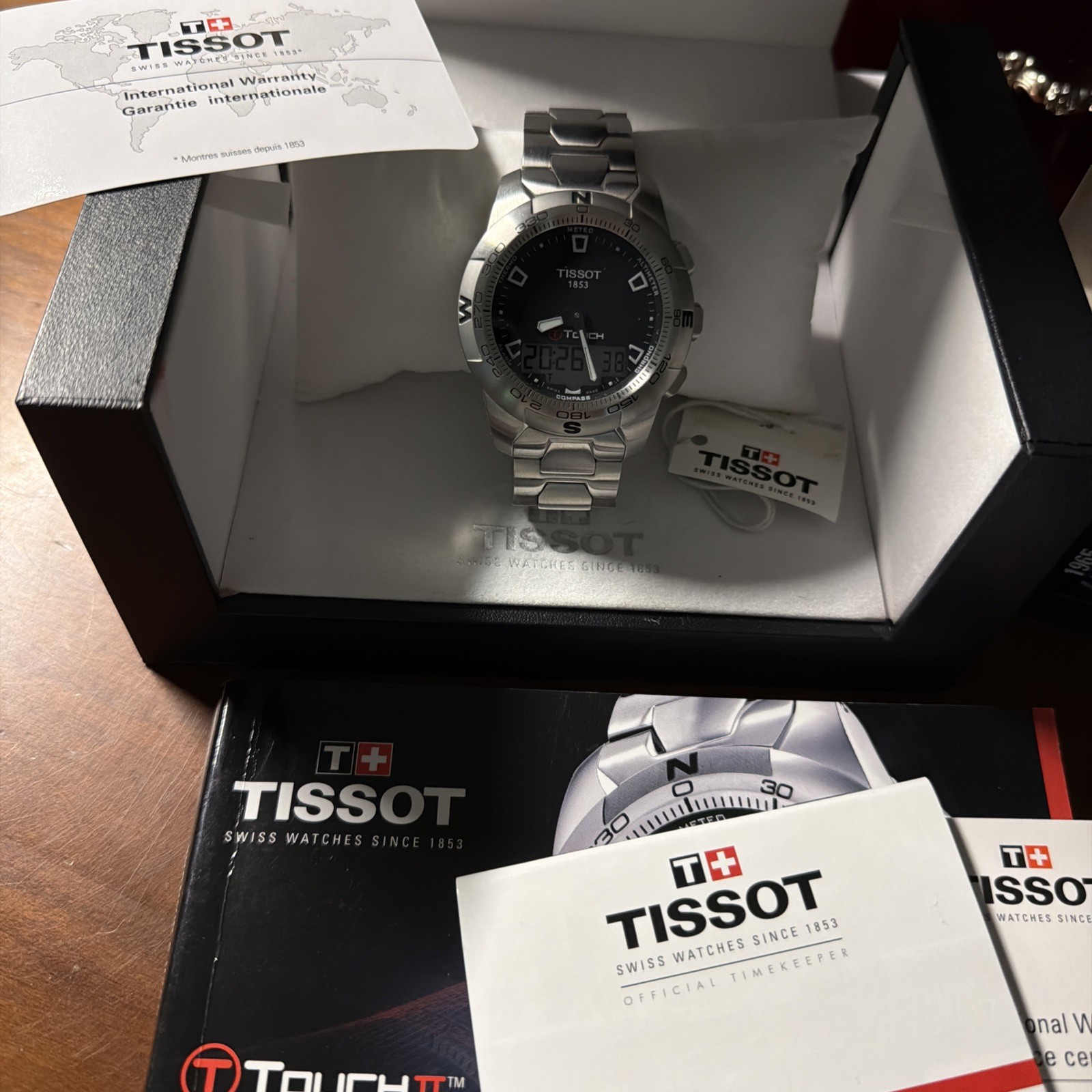 Tissot T Touch II 43mm Stainless Watch T0474201105100 Full Set