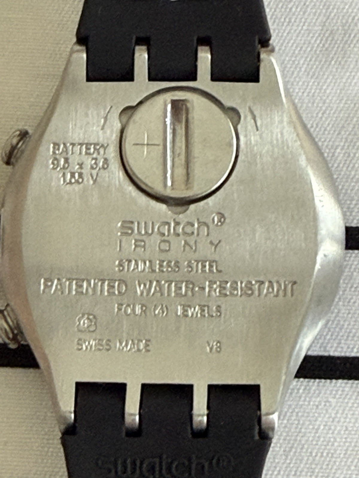Swatch Irony Chronograph “Laser Light”YCS503 – Rare 2007 Model – New Old Stock
