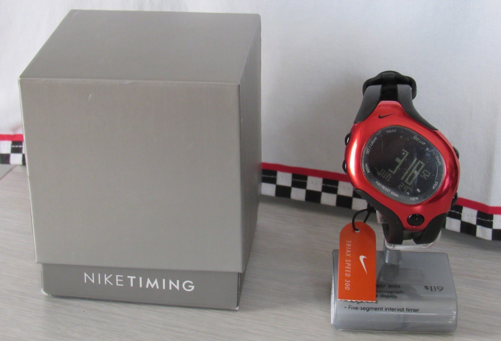 NIKE TRIAX Speed 300 Watch Y2K WR0101 BNIB Never Used Complete! MINT!