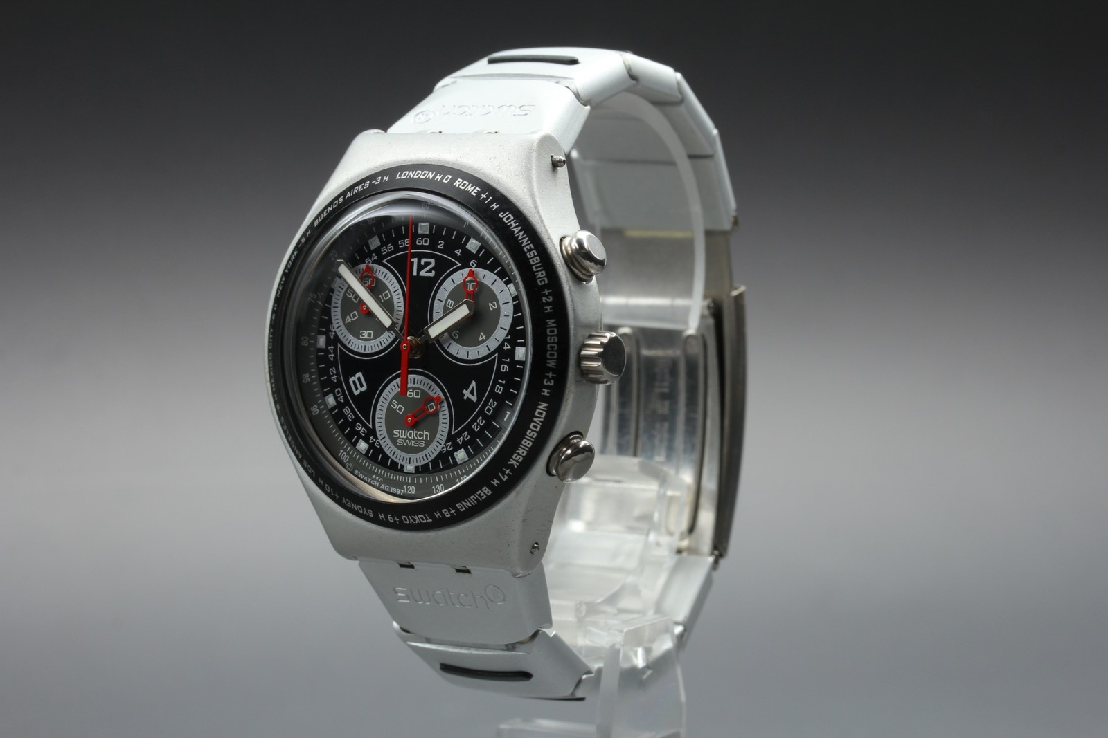 [Exc+5] Swatch Chrono Irony Restless YCS400A Men’s Watch From JAPAN