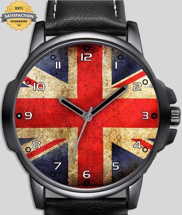 United Kingdom Flag Retro Style Unique Stylish Wrist Watch