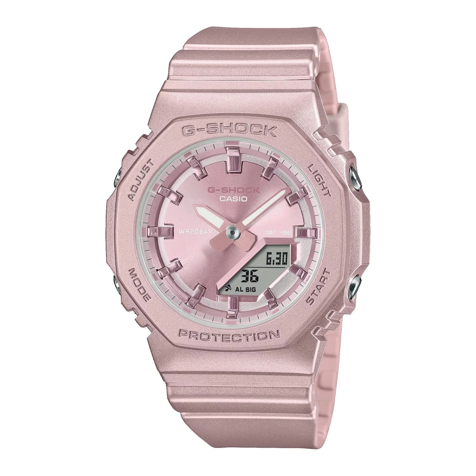 Casio GMAP2100ST-4A Women’s Octangular Pink Alarm Chronograph G Shock Watch