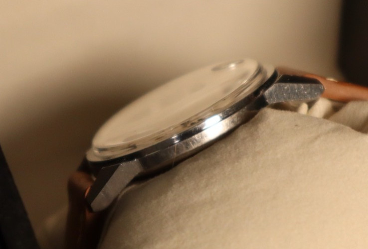 Vintage BENRUS THREE STAR Day Automatic Ref 7026 Men’s 34mm Stainles Steel Watch