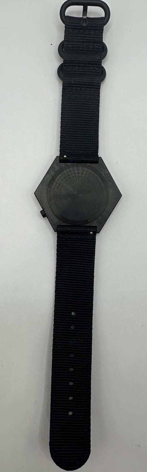 SOLGAARD x SUPER 73 Hex Watch #163 Black Dial Nylon Band New Battery
