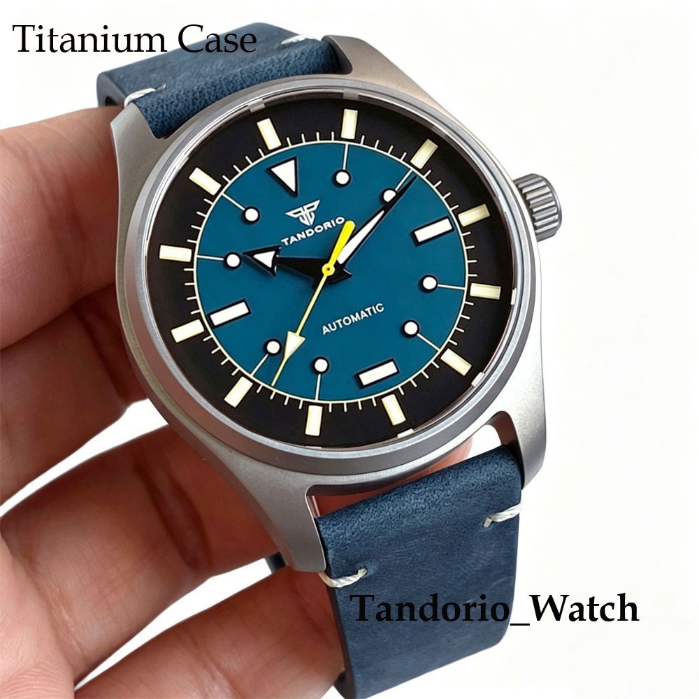 Tandorio 39mm luminous Automatic Mechanical Pilot Men’s Watch For Japan NH35